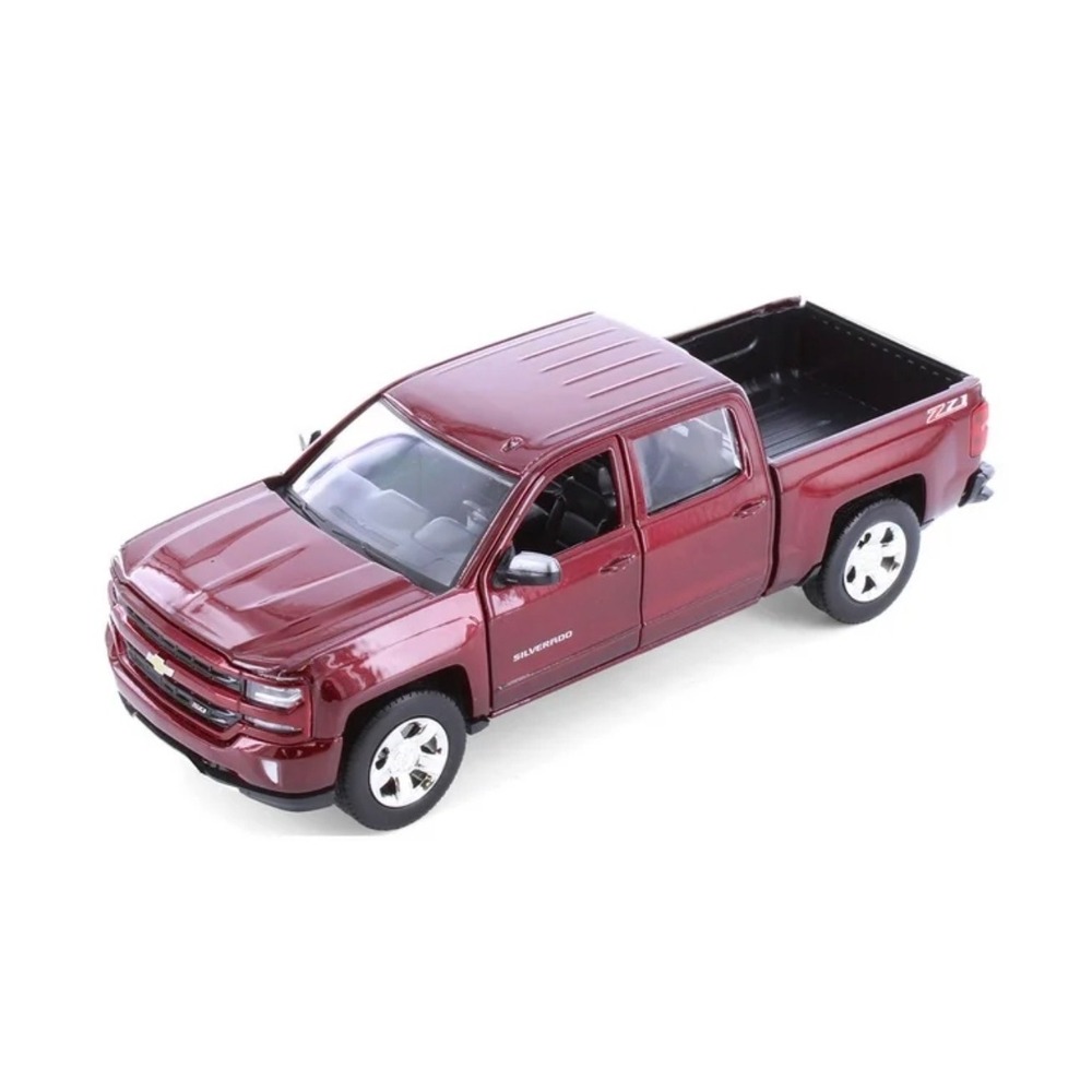 Motor Max 2017 Chevy Silverado 1500 LT Z71 Crew Cab Red 1:24 Diecast Truck New
